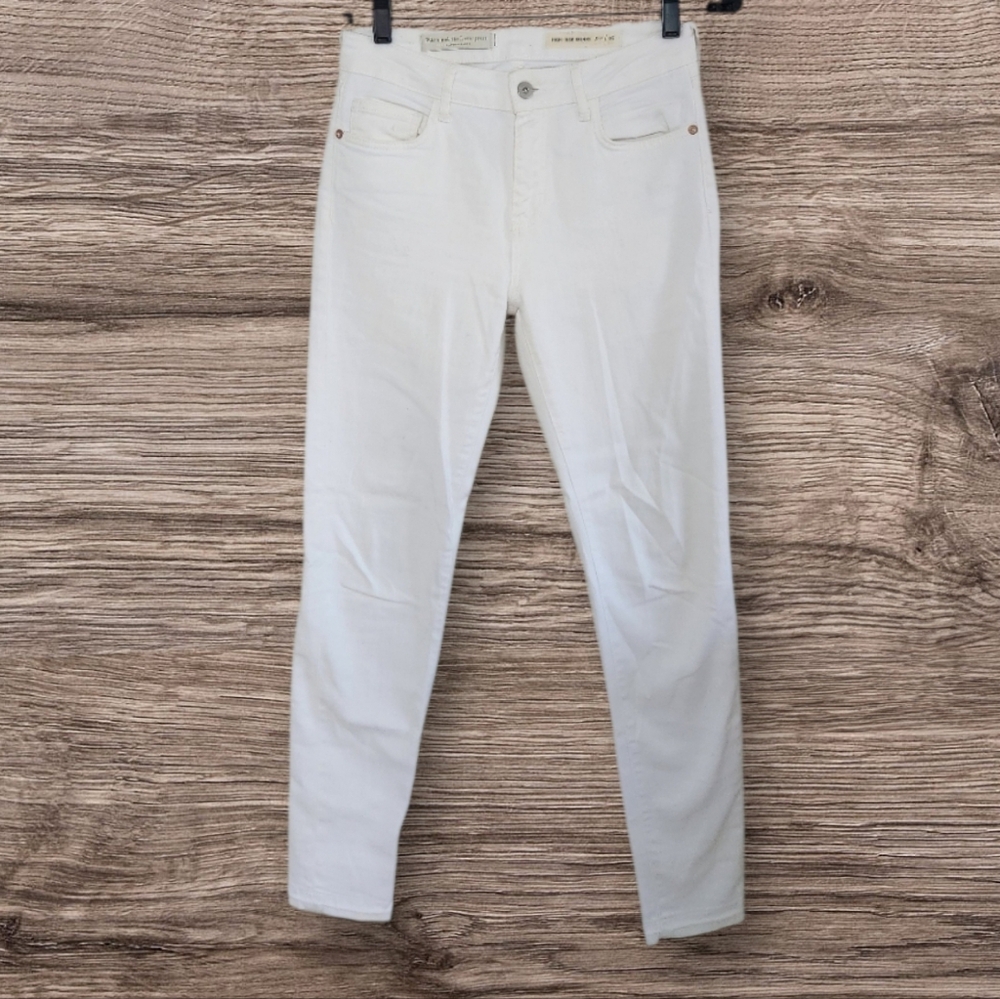 Women's Pilcro White High Rise Skinny Jeans Sz 26